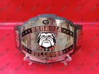 Georgia Bulldogs NFL Super Bowl Title Belt Silver Plated