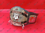 Georgia Bulldogs NFL Super Bowl Title Belt Silver Plated