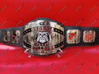Georgia Bulldogs NFL Super Bowl Title Belt Silver Plated