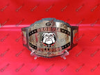 Georgia Bulldogs NFL Super Bowl Title Belt Silver Plated