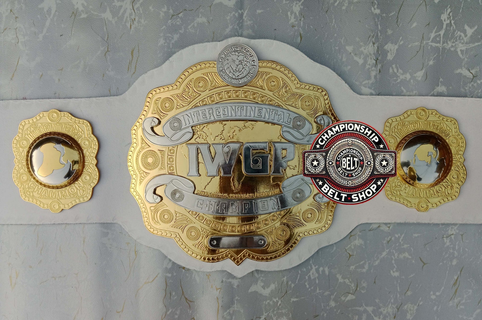 IWGP IC White Strap Intercontinental Championship Title Belt