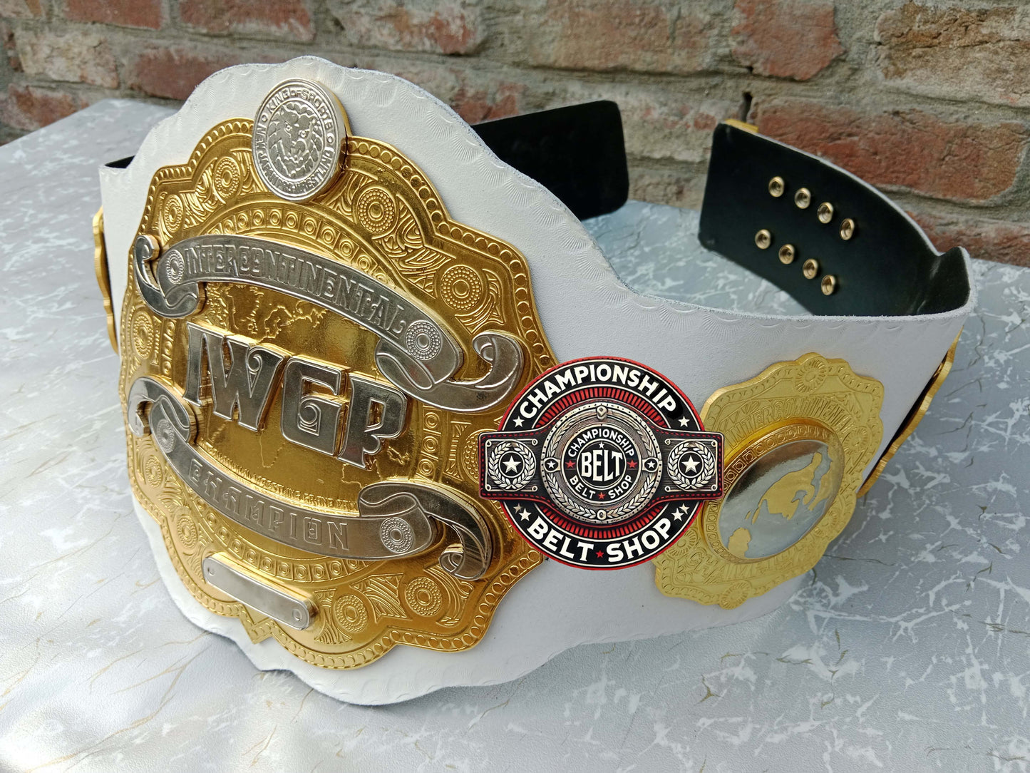 IWGP IC White Strap Intercontinental Championship Title Belt