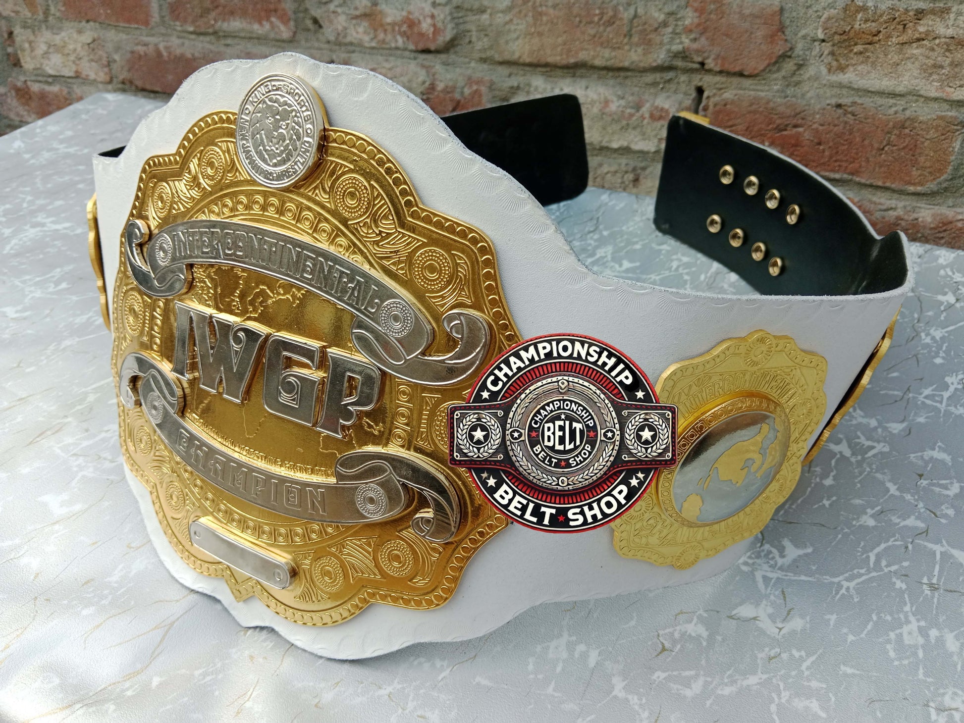 IWGP IC White Strap Intercontinental Championship Title Belt