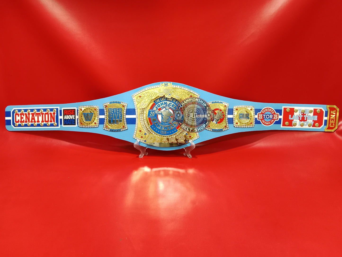 WWE John Cena Farewell Tour 2025 Los Angeles Spinner Championship Title Belt