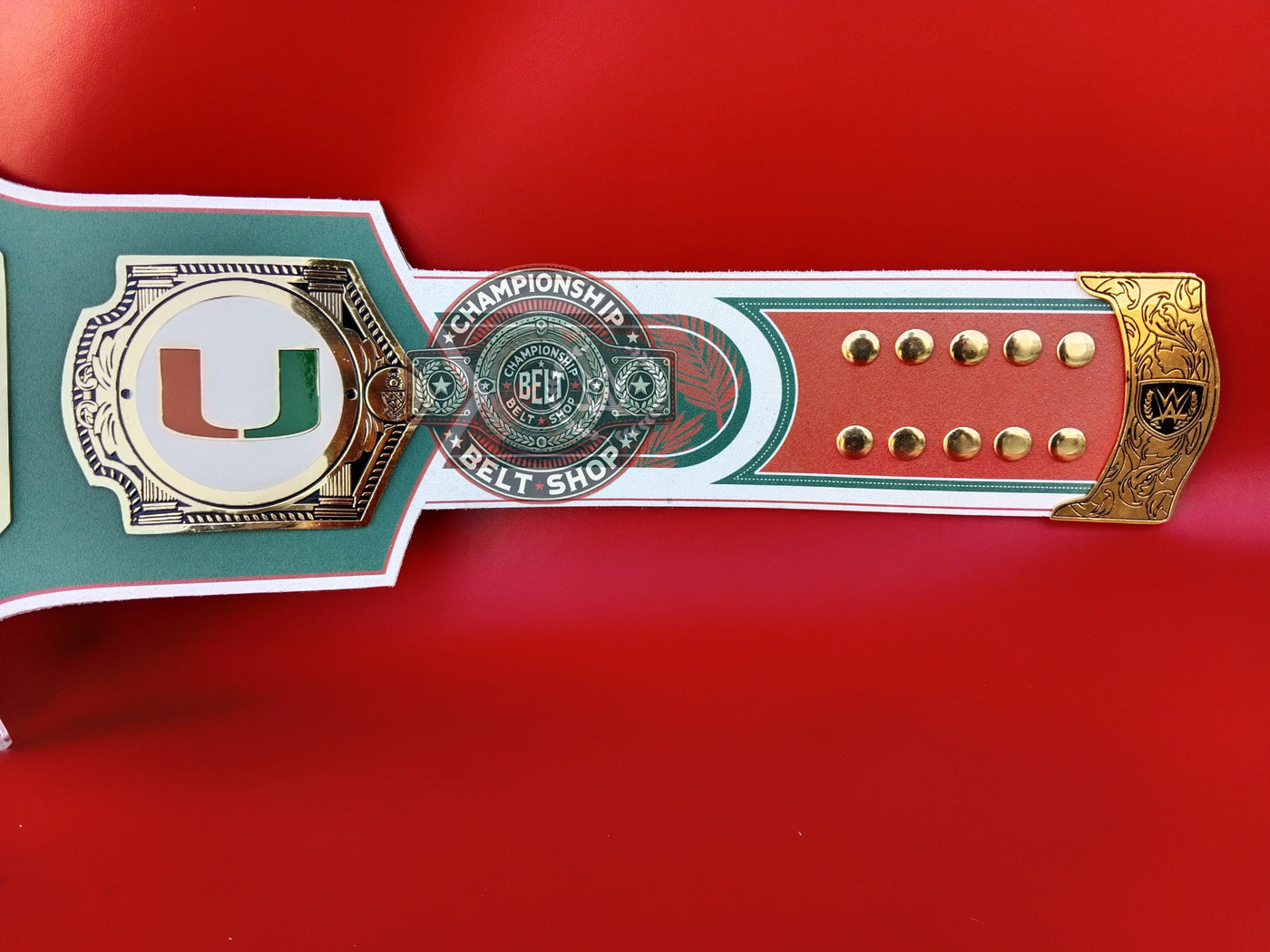 WWE Miami Hurricanes NFL Legacy Championship Title Belt