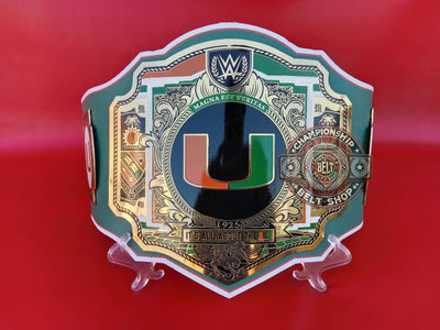 WWE Miami Hurricanes NFL Legacy Championship Title Belt