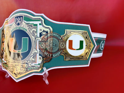 WWE Miami Hurricanes NFL Legacy Championship Title Belt