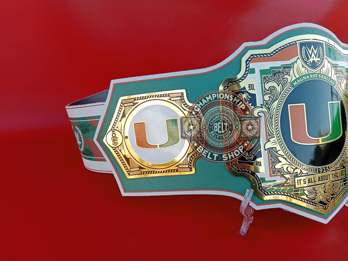 WWE Miami Hurricanes NFL Legacy Championship Title Belt