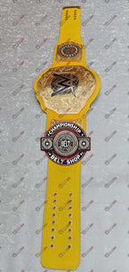 New World Heavyweight Yellow Strap Championship Title Belt