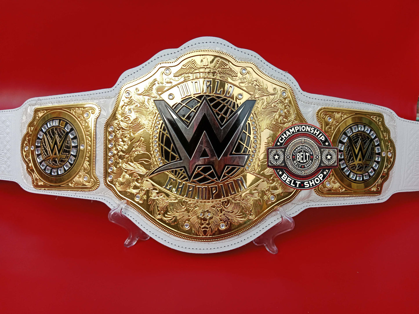 New Womens White Strap World Heavyweight Championship Title Belt