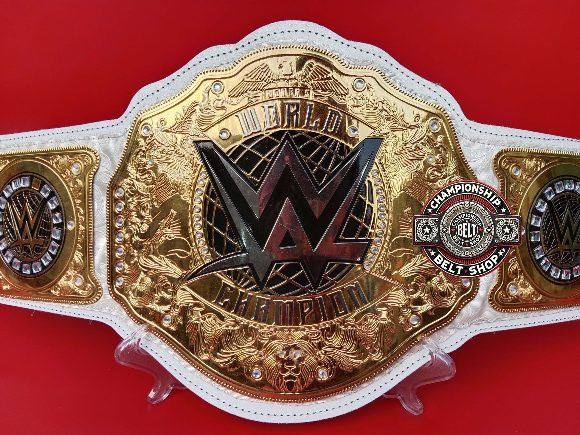 New Womens White Strap World Heavyweight Championship Title Belt