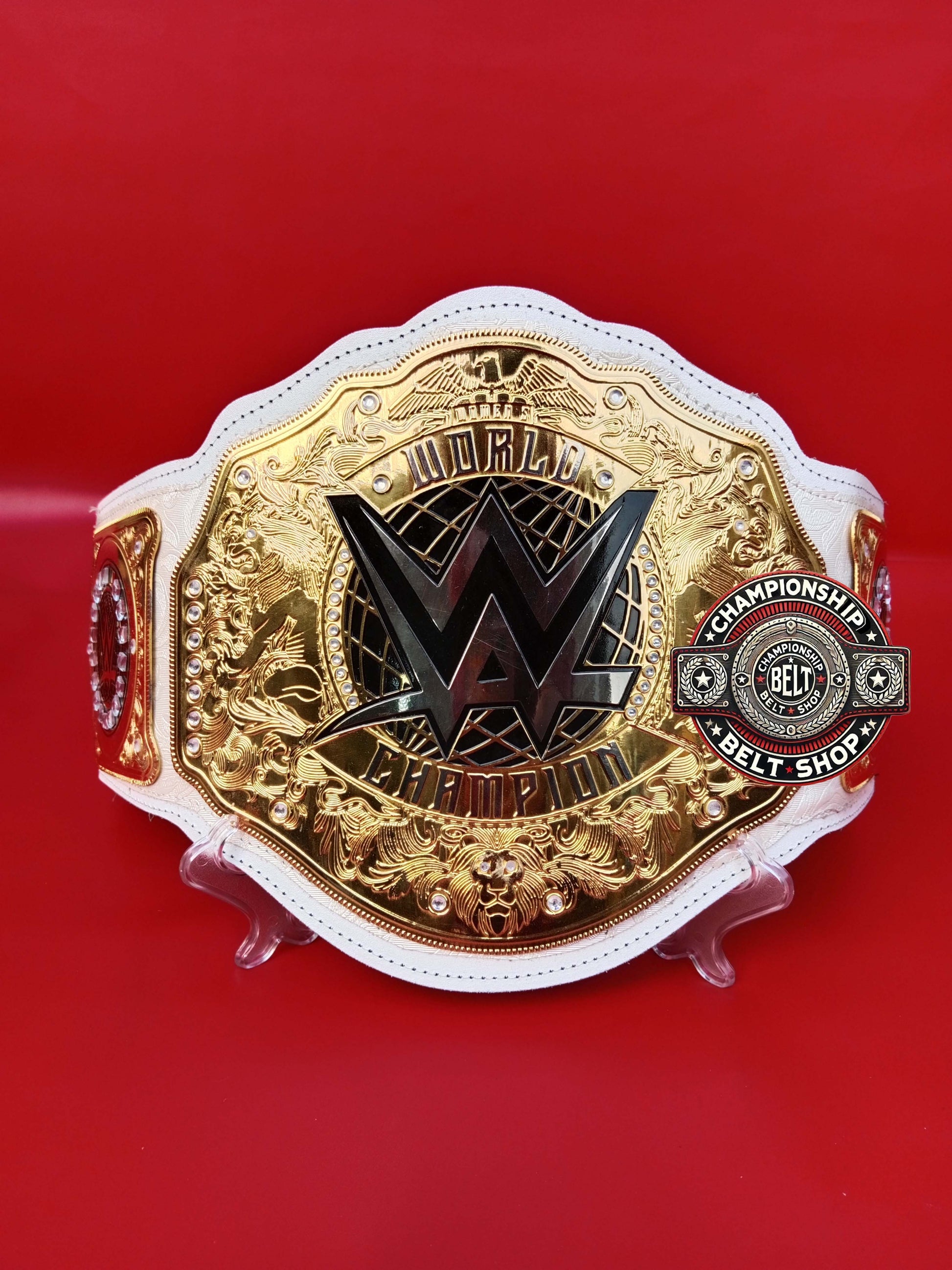New Womens White Strap World Heavyweight Championship Title Belt