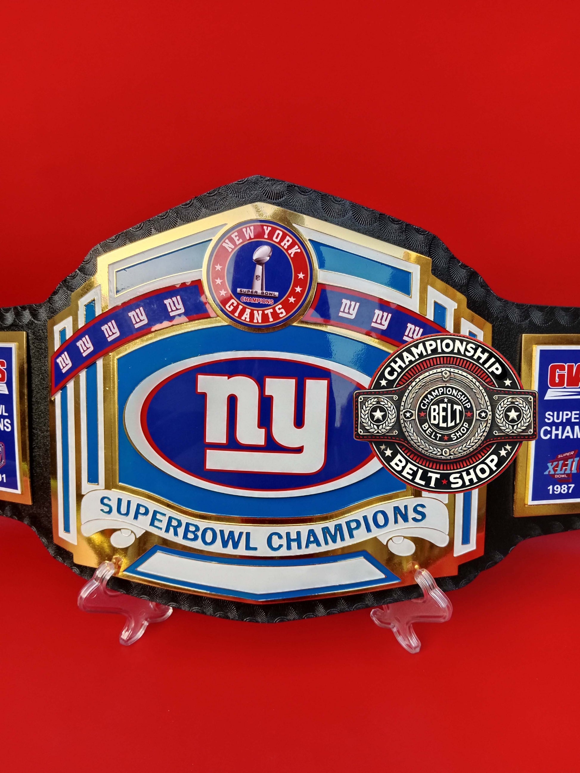 WWE New York Giants Superbowl NFL Championship Title Belt