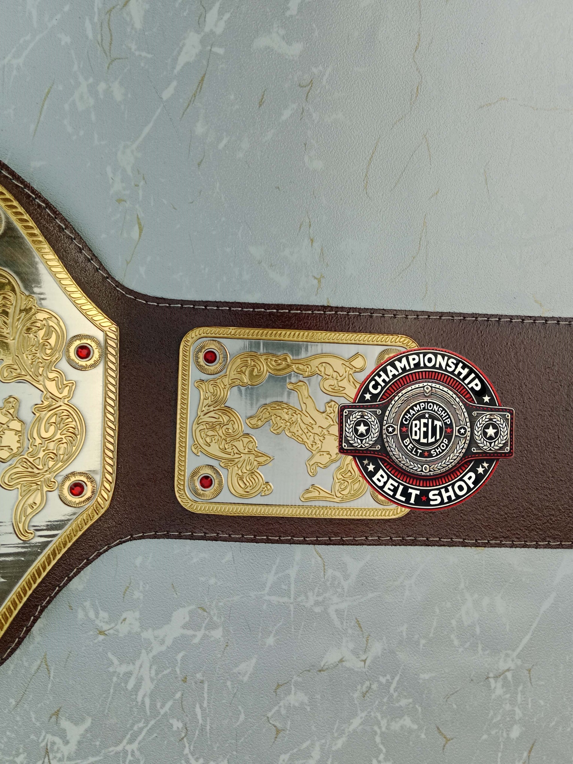 NWA Big Gold World Heavyweight Championship Title Belt