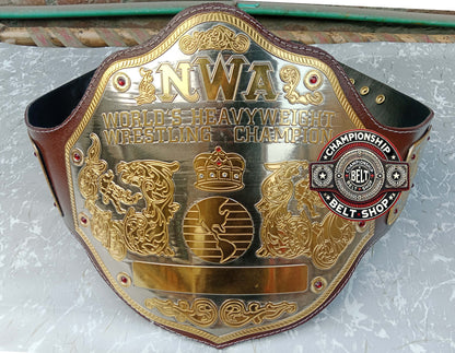 NWA Big Gold World Heavyweight Championship Title Belt