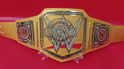WWE Golden Universal Championship Title Belt