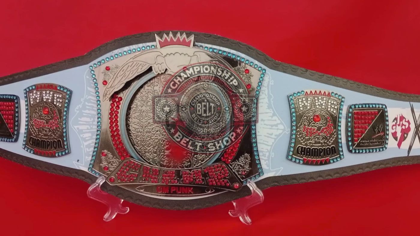 WWE CM Punk 434-Day Record Signature Series Championship Title Belt