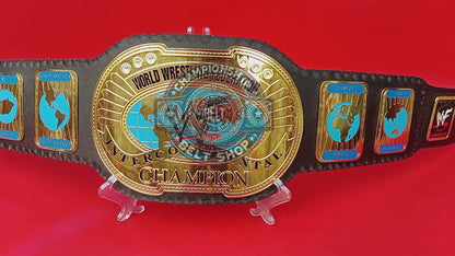 WWF Oval IC Intercontinental Championship Title Belt