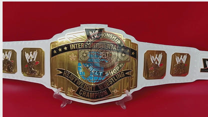 WWE White IC Intercontinental Championship Title Belt