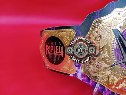 New Rhea Ripley World Heavyweight Championship Title Belt