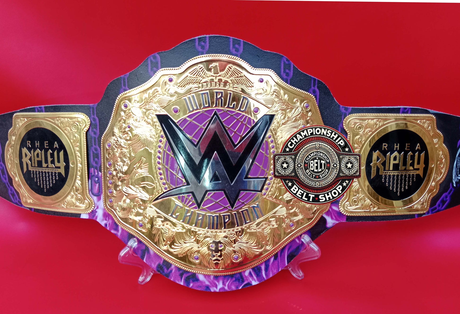 New Rhea Ripley World Heavyweight Championship Title Belt