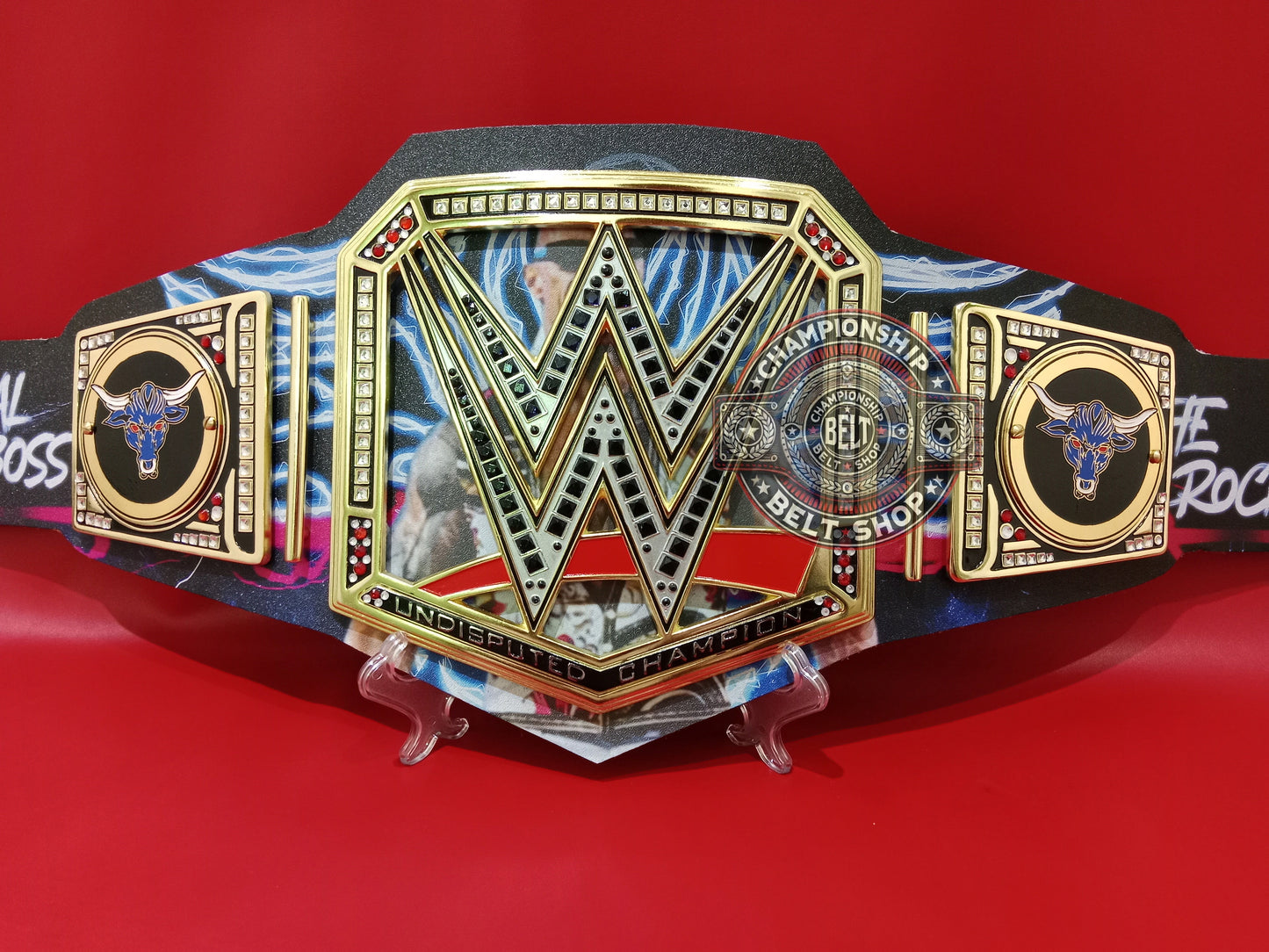 WWE The Rock Brahma Bull Signature Series Championship Title Belt