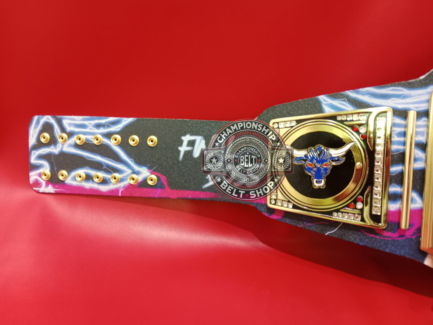 WWE The Rock Brahma Bull Signature Series Championship Title Belt