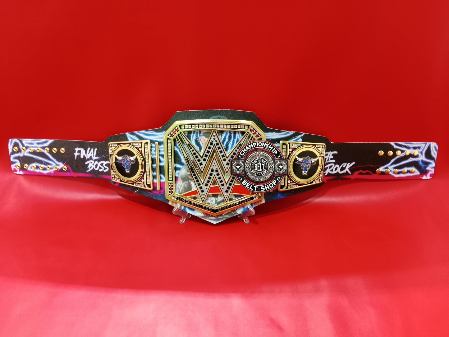 WWE The Rock Brahma Bull Signature Series Championship Title Belt