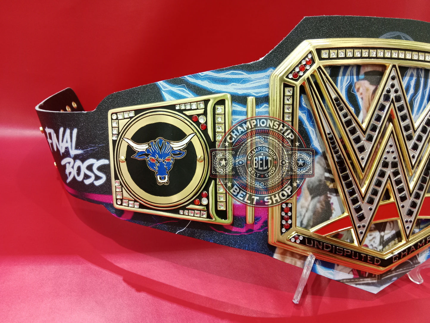 WWE The Rock Brahma Bull Signature Series Championship Title Belt