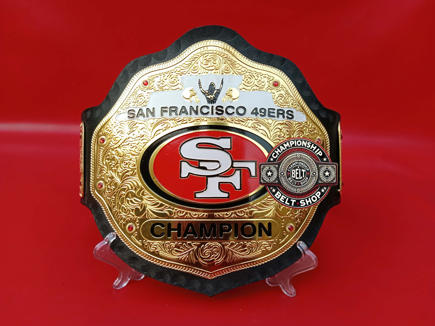 San Francisco 49ers WWE Championship Title Belt