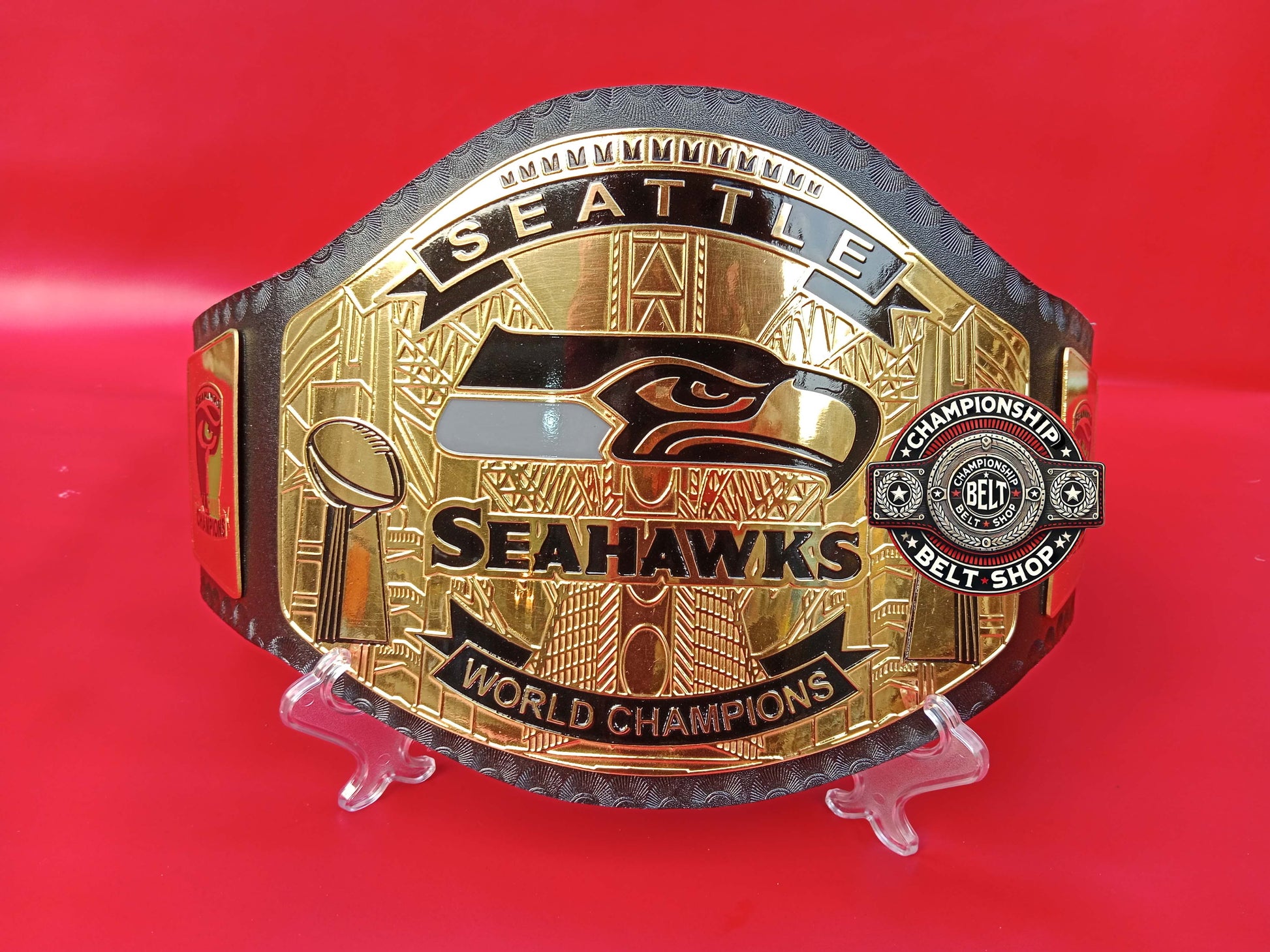 Seattle Seahawks WWE Legacy Championship Title Belt