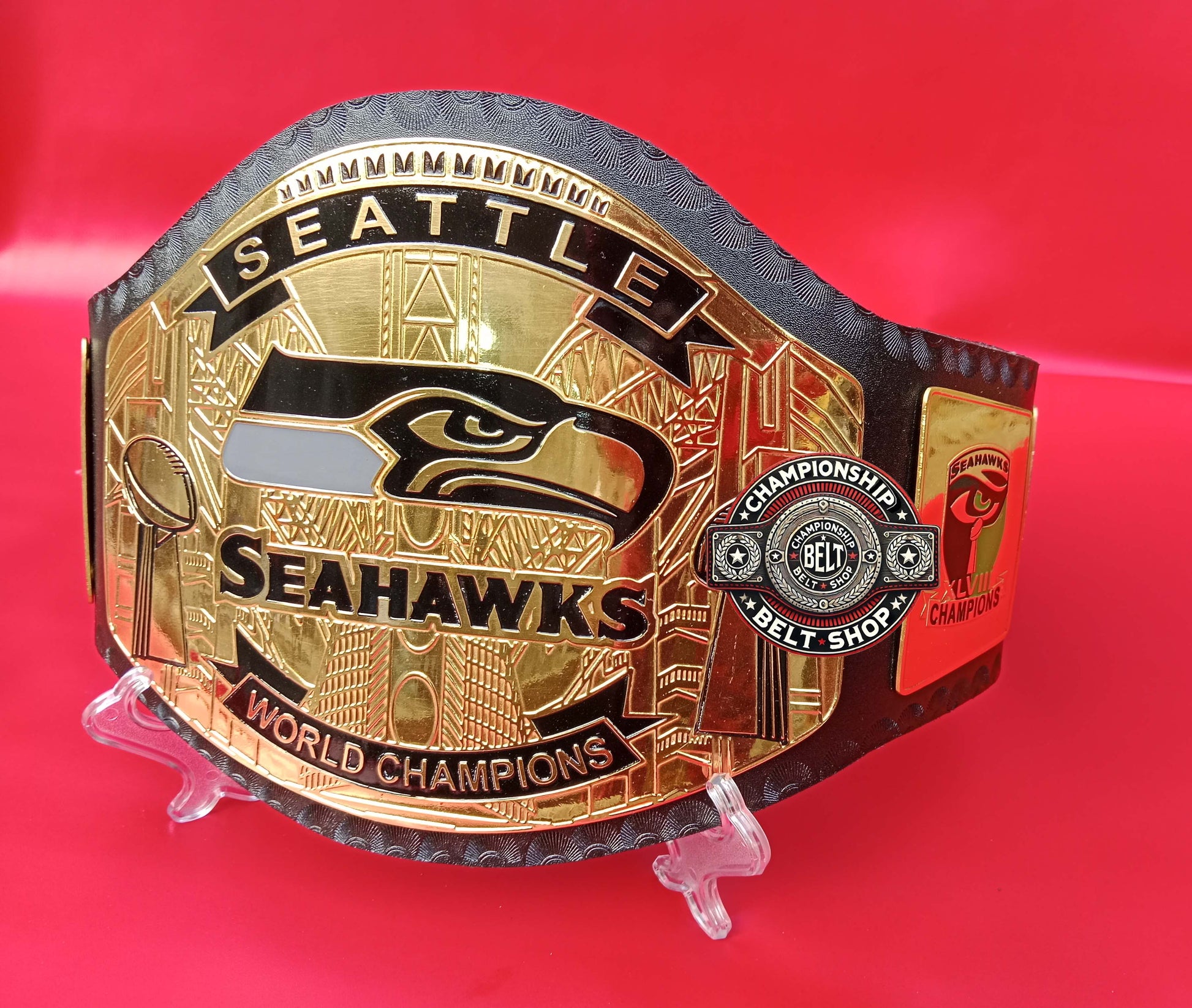 Seattle Seahawks WWE Legacy Championship Title Belt