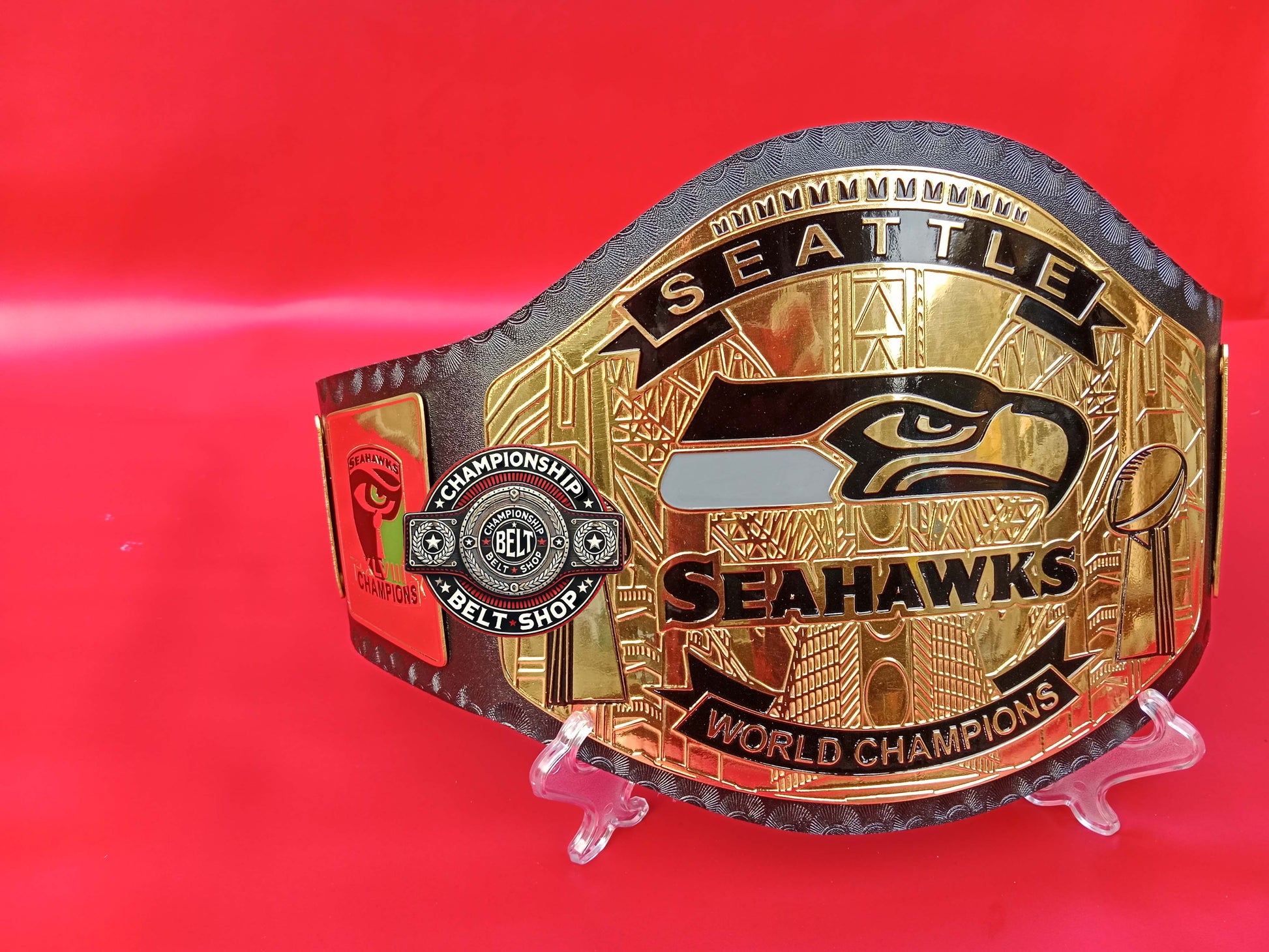 Seattle Seahawks WWE Legacy Championship Title Belt
