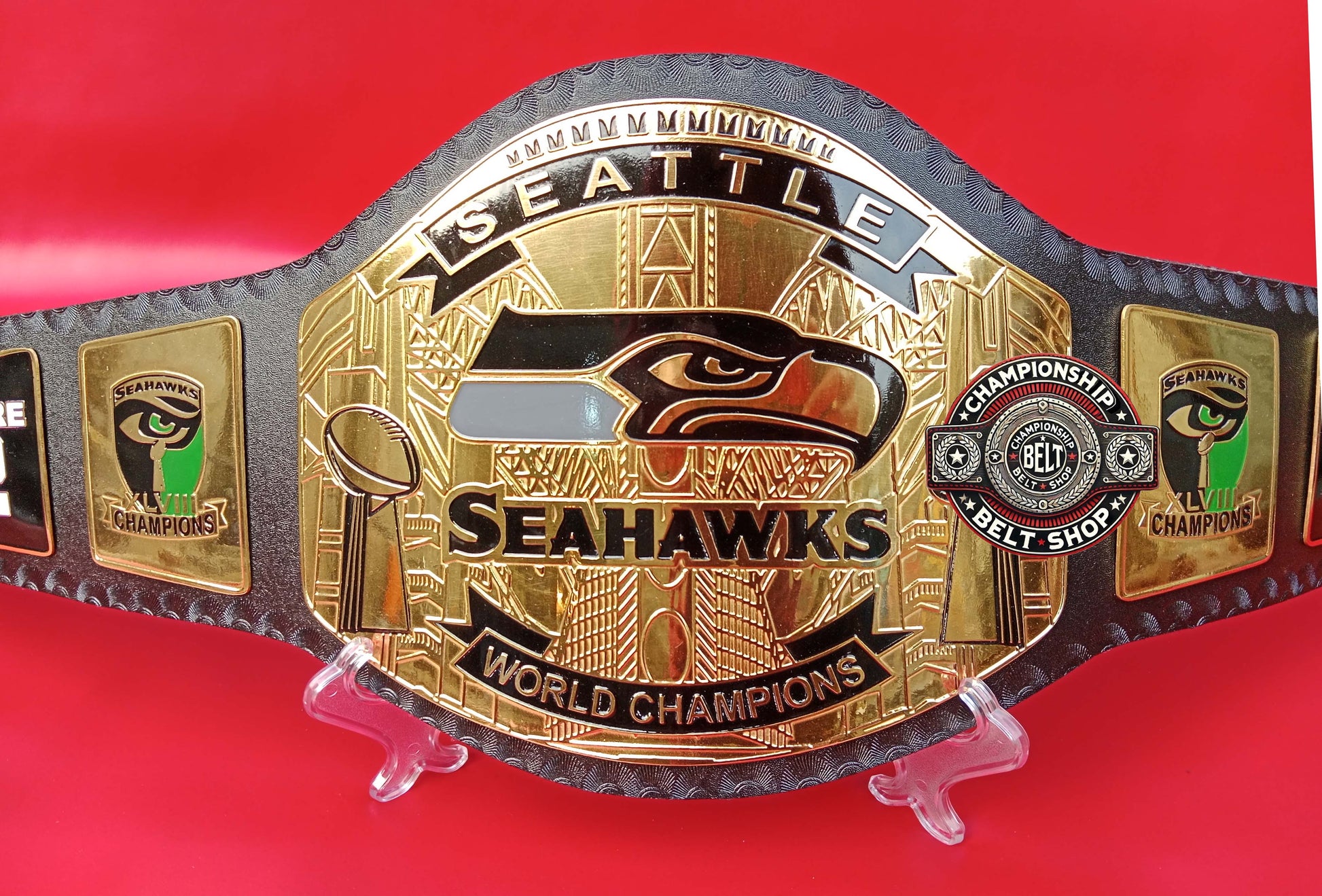 Seattle Seahawks WWE Legacy Championship Title Belt
