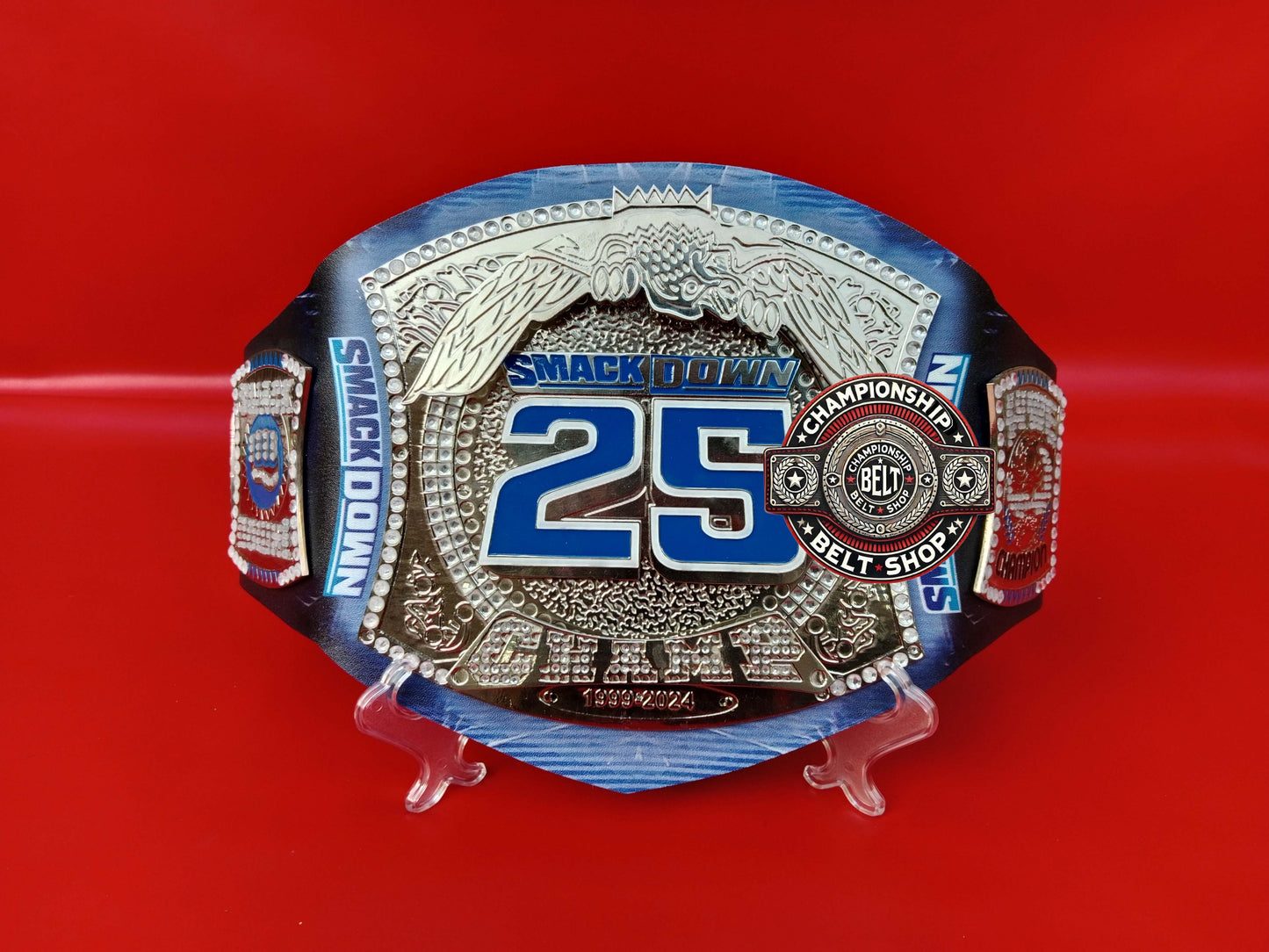 WWE SmackDown 25 Years Special Edition Spinner Replica Title Belt