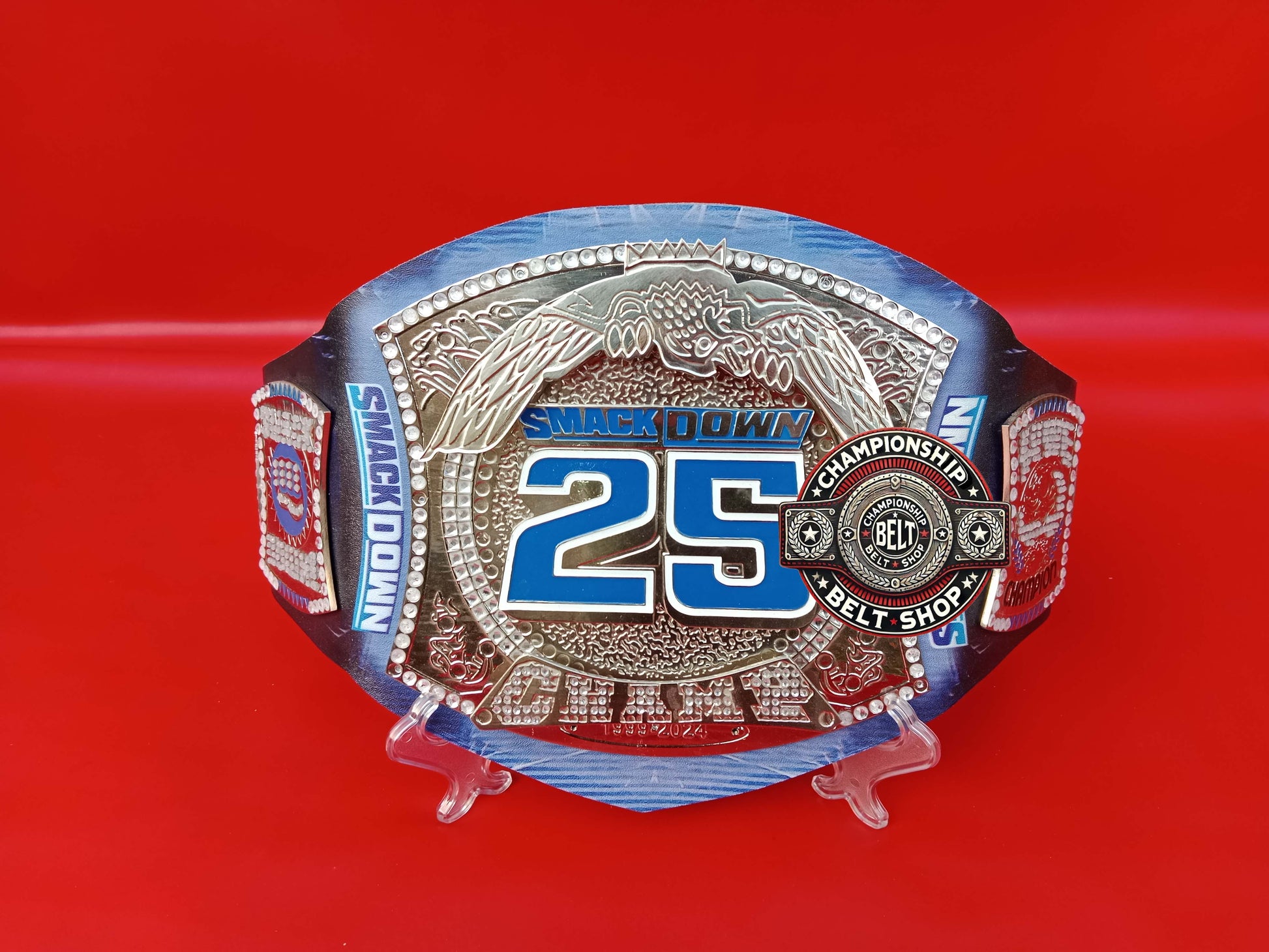 WWE SmackDown 25 Years Special Edition Spinner Replica Title Belt