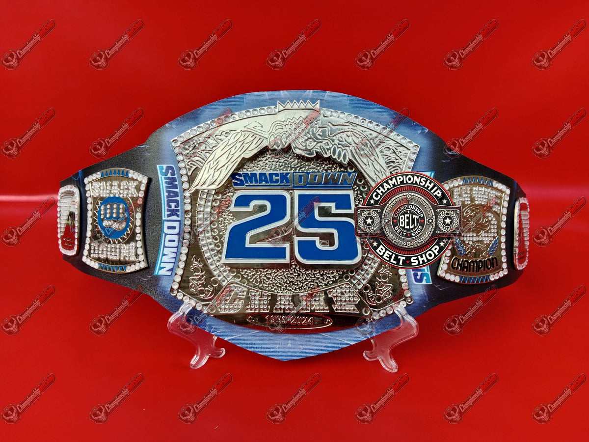 WWE SmackDown 25 Years Special Edition Spinner Replica Title Belt