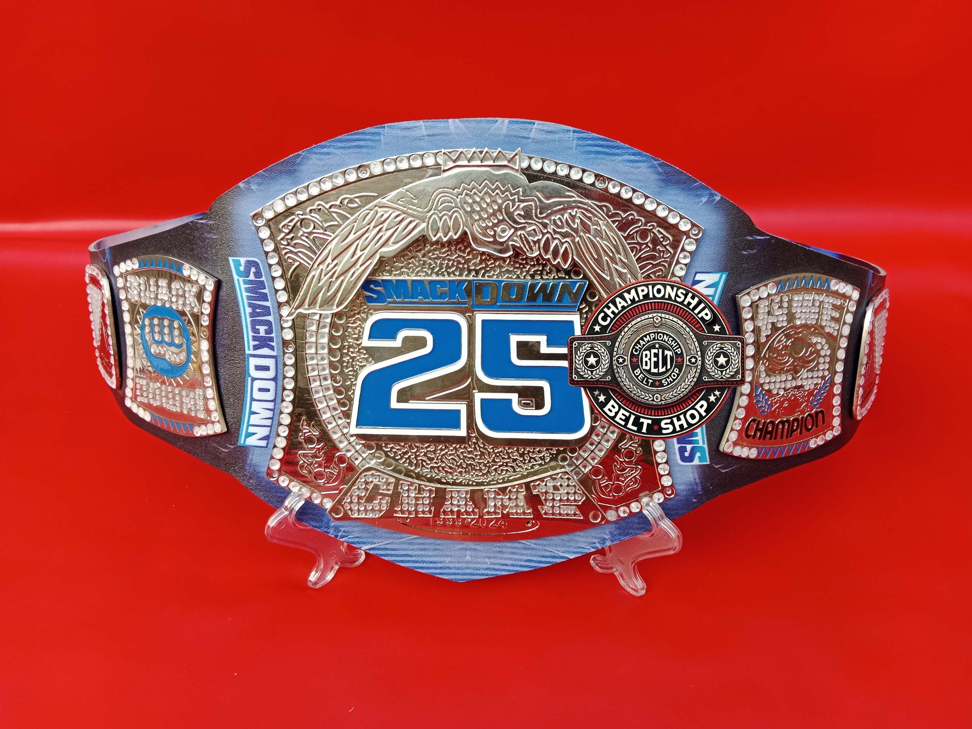 WWE SmackDown 25 Years Special Edition Spinner Replica Title Belt