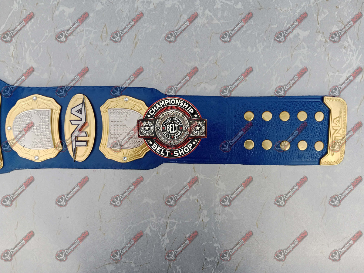 TNA Heavyweight Blue Strap Championship Title Belt