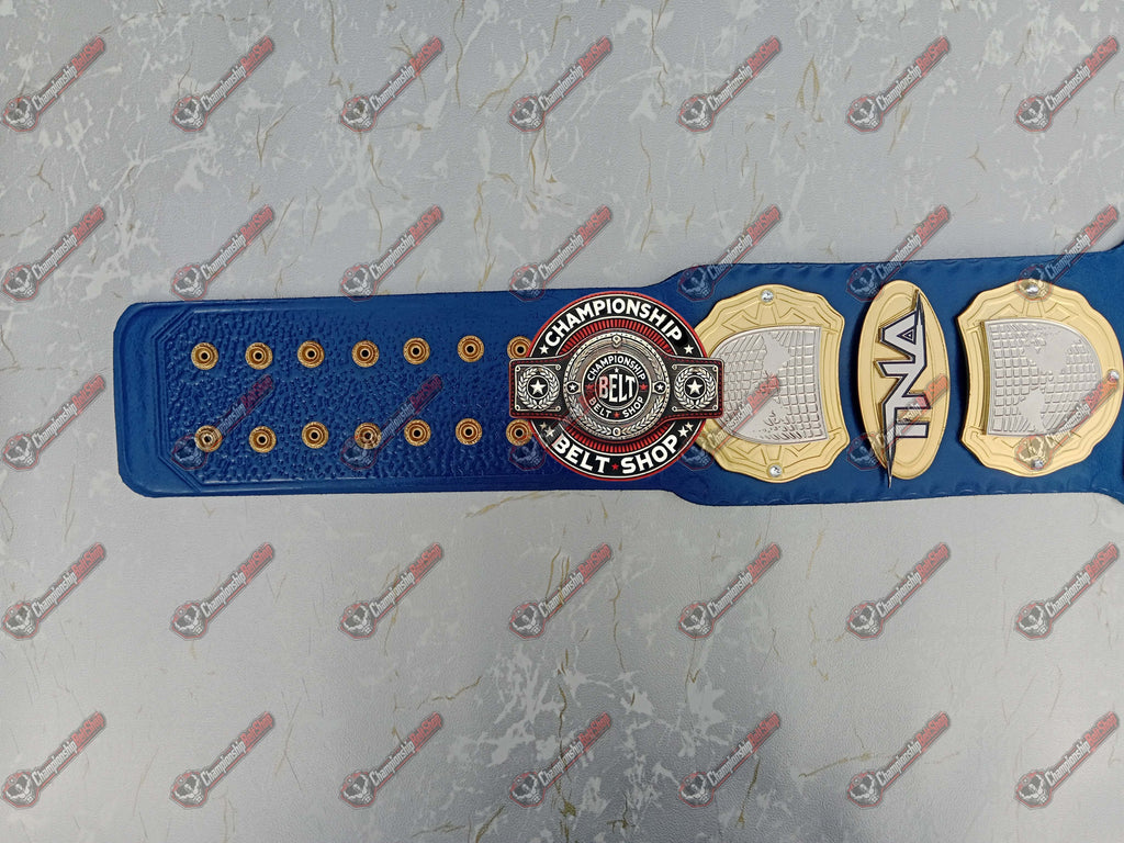 TNA Heavyweight Blue Strap Championship Title Belt