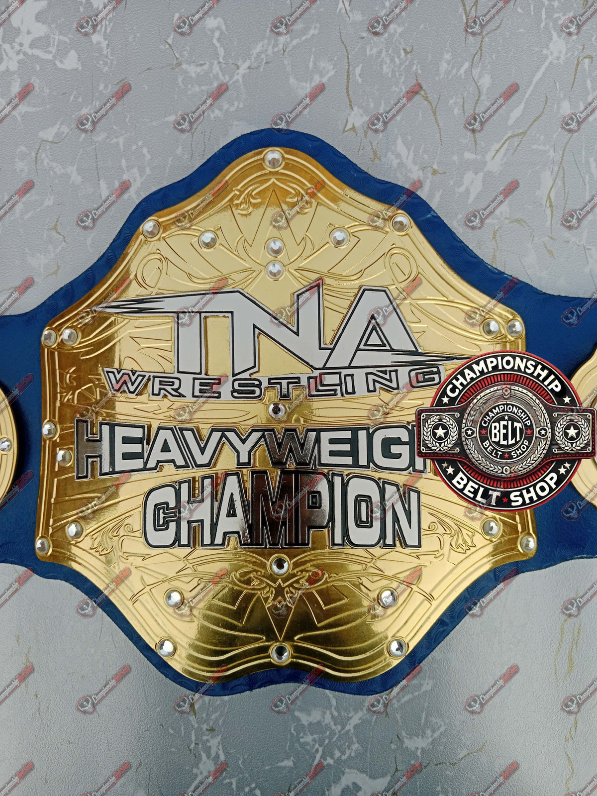 TNA Heavyweight Blue Strap Championship Title Belt