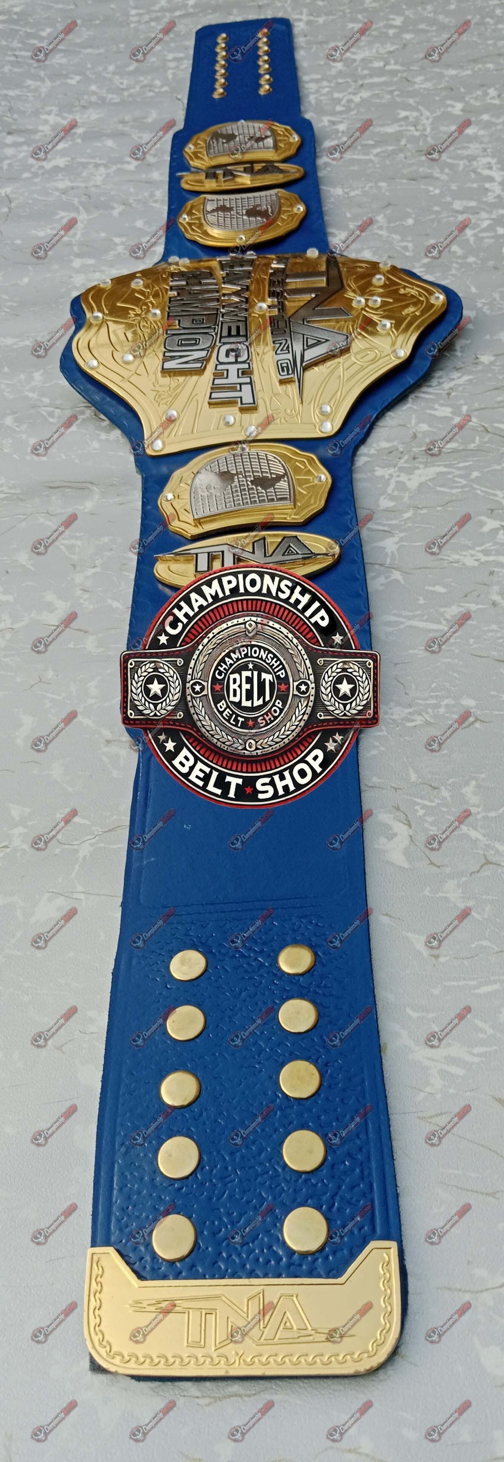 TNA Heavyweight Blue Strap Championship Title Belt