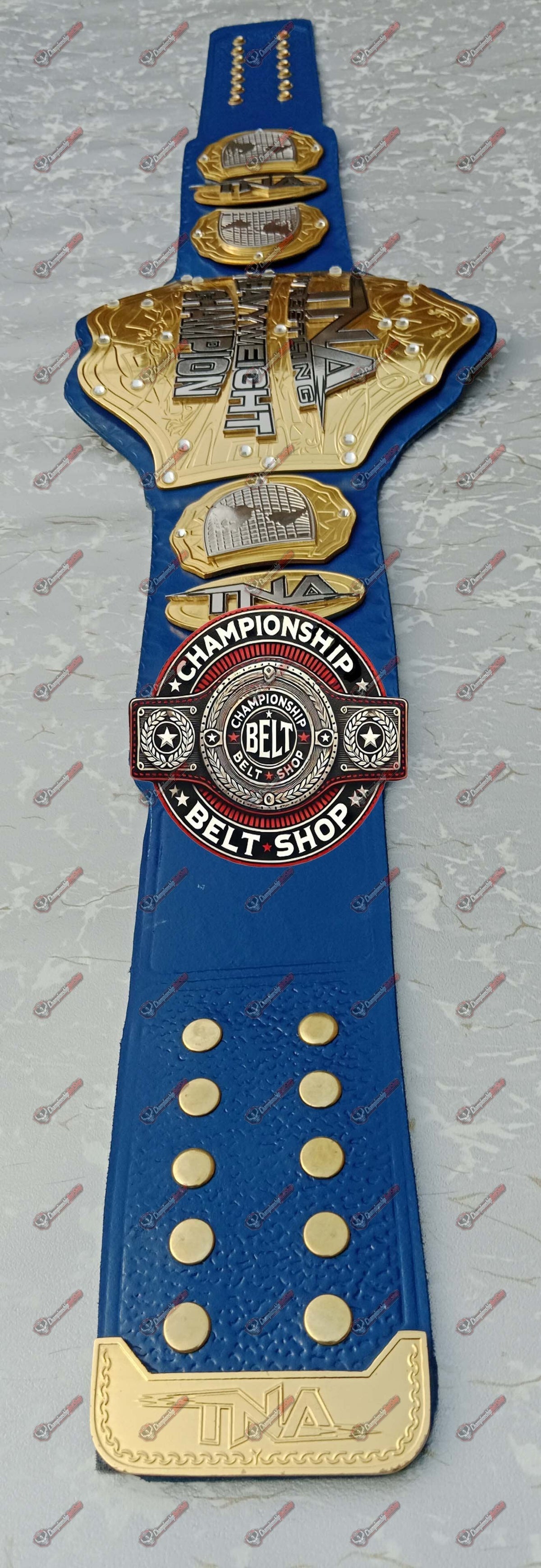 TNA Heavyweight Blue Strap Championship Title Belt