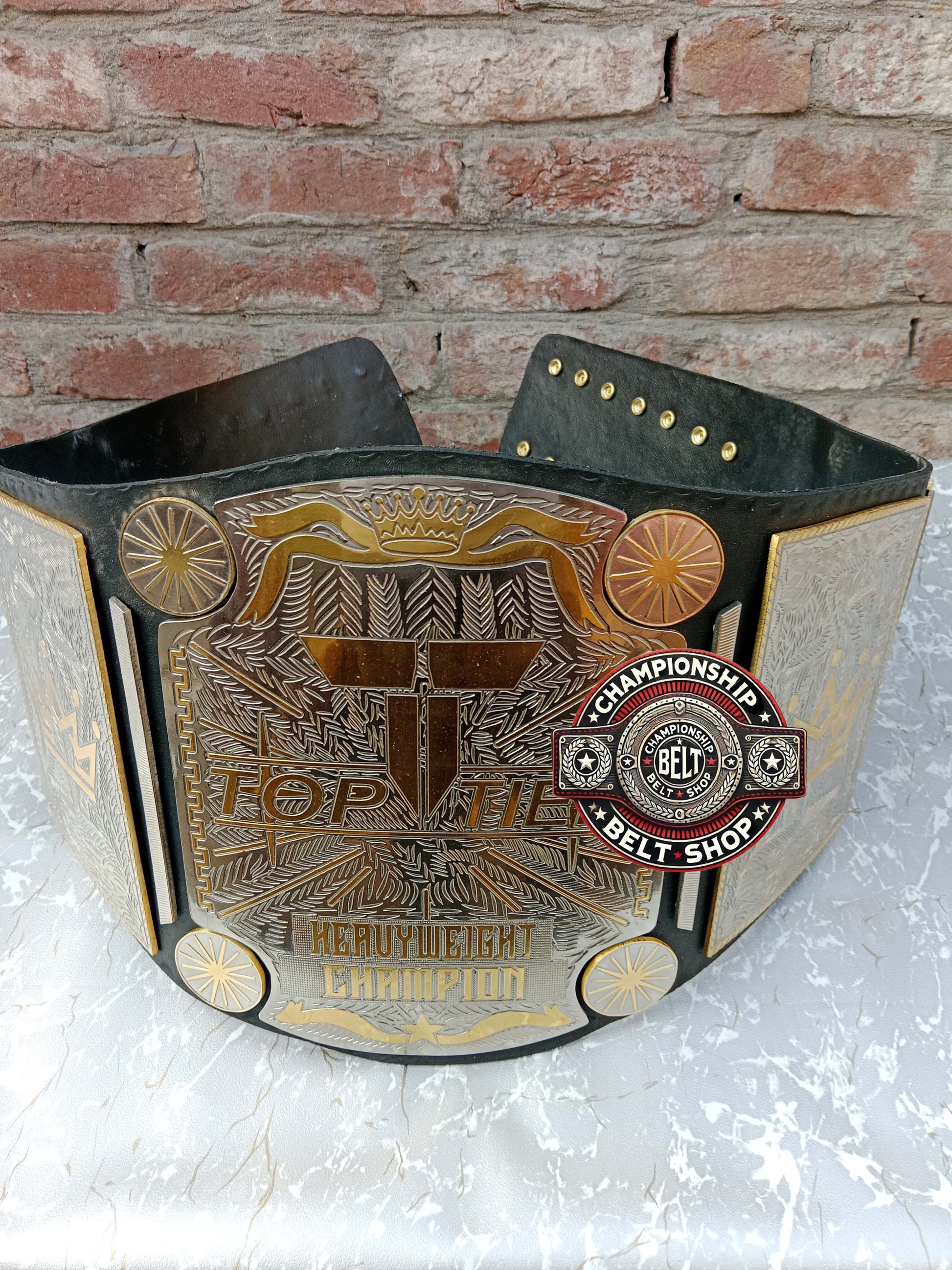 Top Tier Heavyweight Wrestling Championship Title Belt