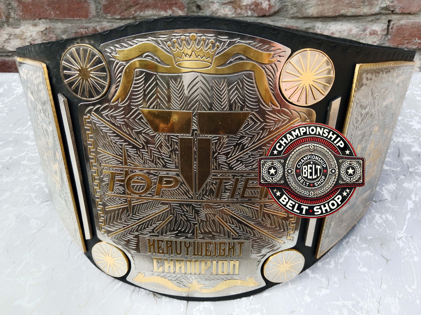 Top Tier Heavyweight Wrestling Championship Title Belt