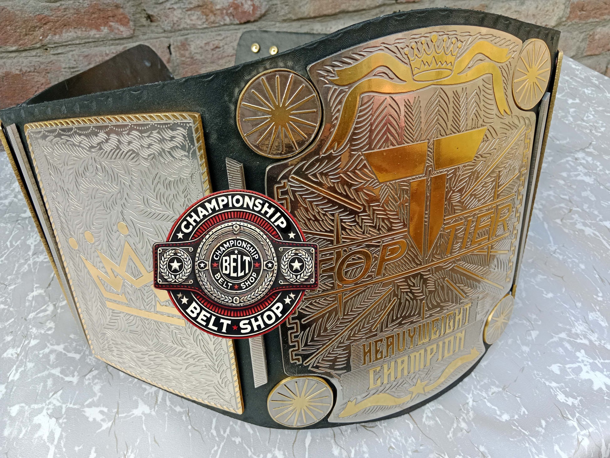Top Tier Heavyweight Wrestling Championship Title Belt