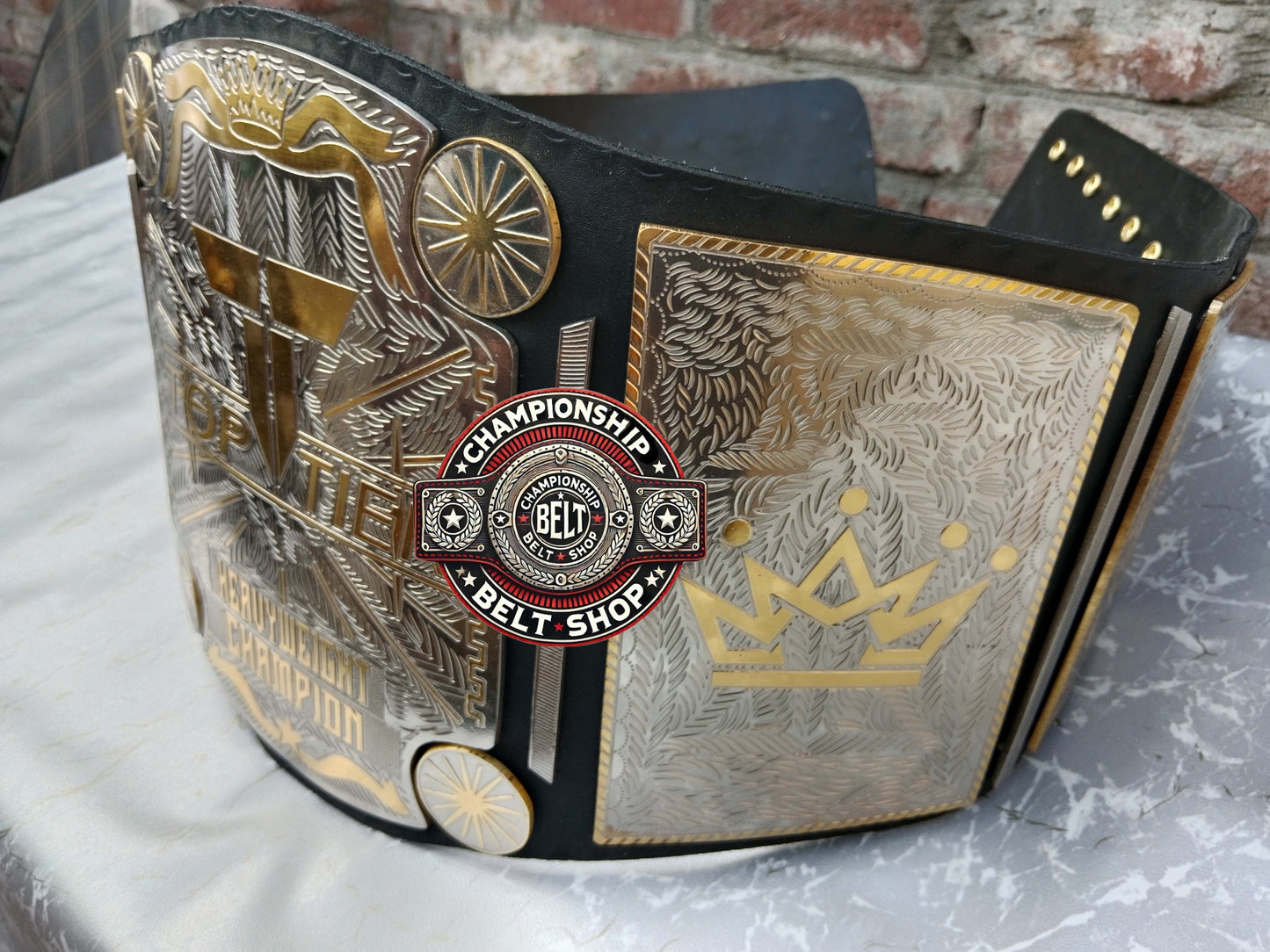 Top Tier Heavyweight Wrestling Championship Title Belt