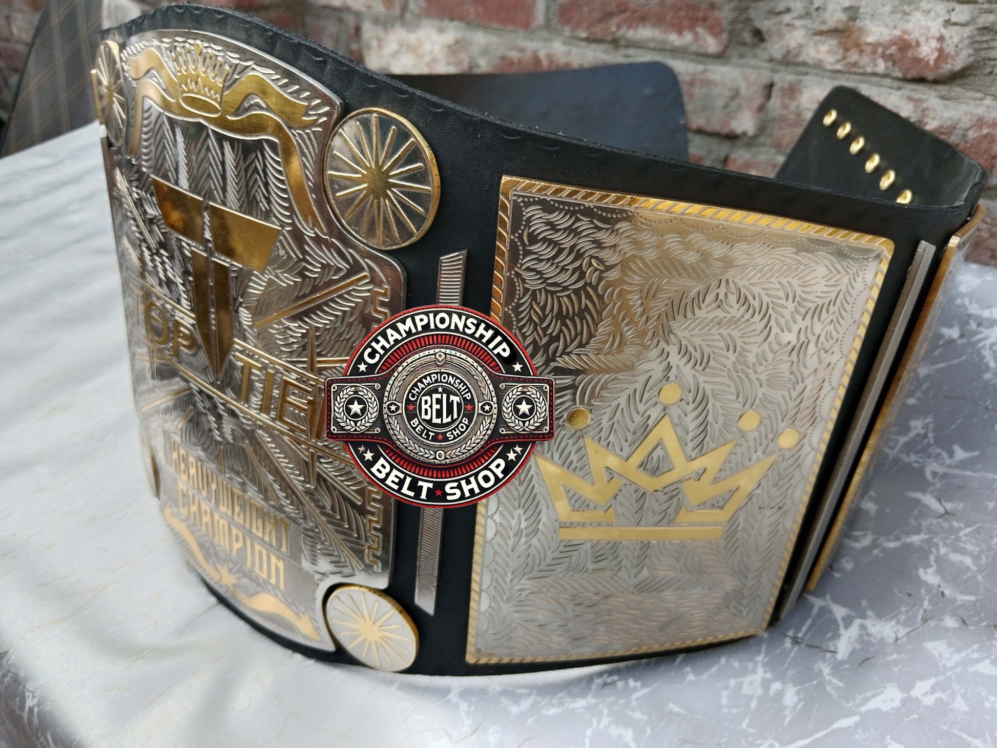 Top Tier Heavyweight Wrestling Championship Title Belt