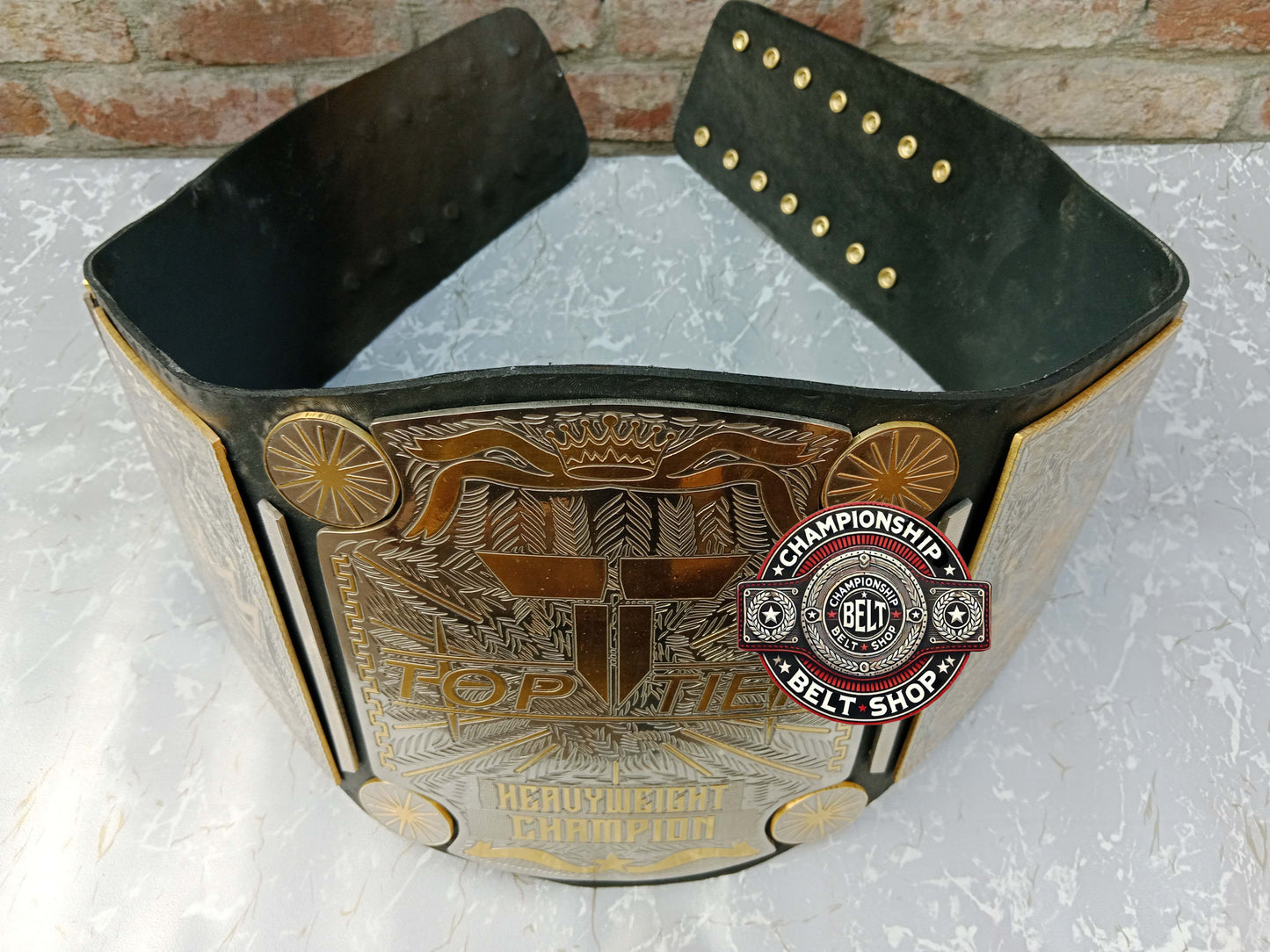 Top Tier Heavyweight Wrestling Championship Title Belt