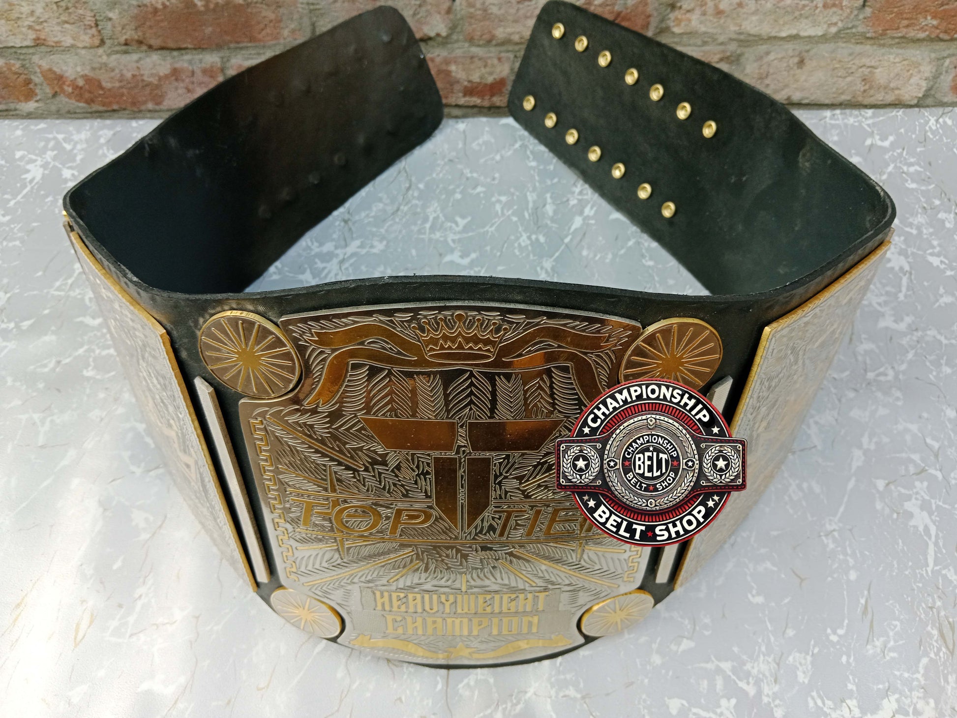 Top Tier Heavyweight Wrestling Championship Title Belt